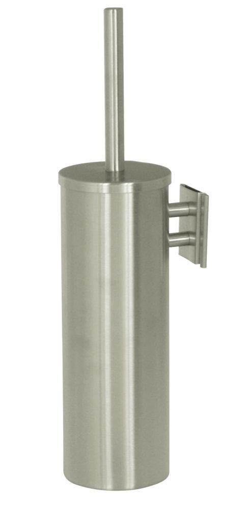 ESCOBILLERO PARED REDONDO ACERO INOX. SATINADO