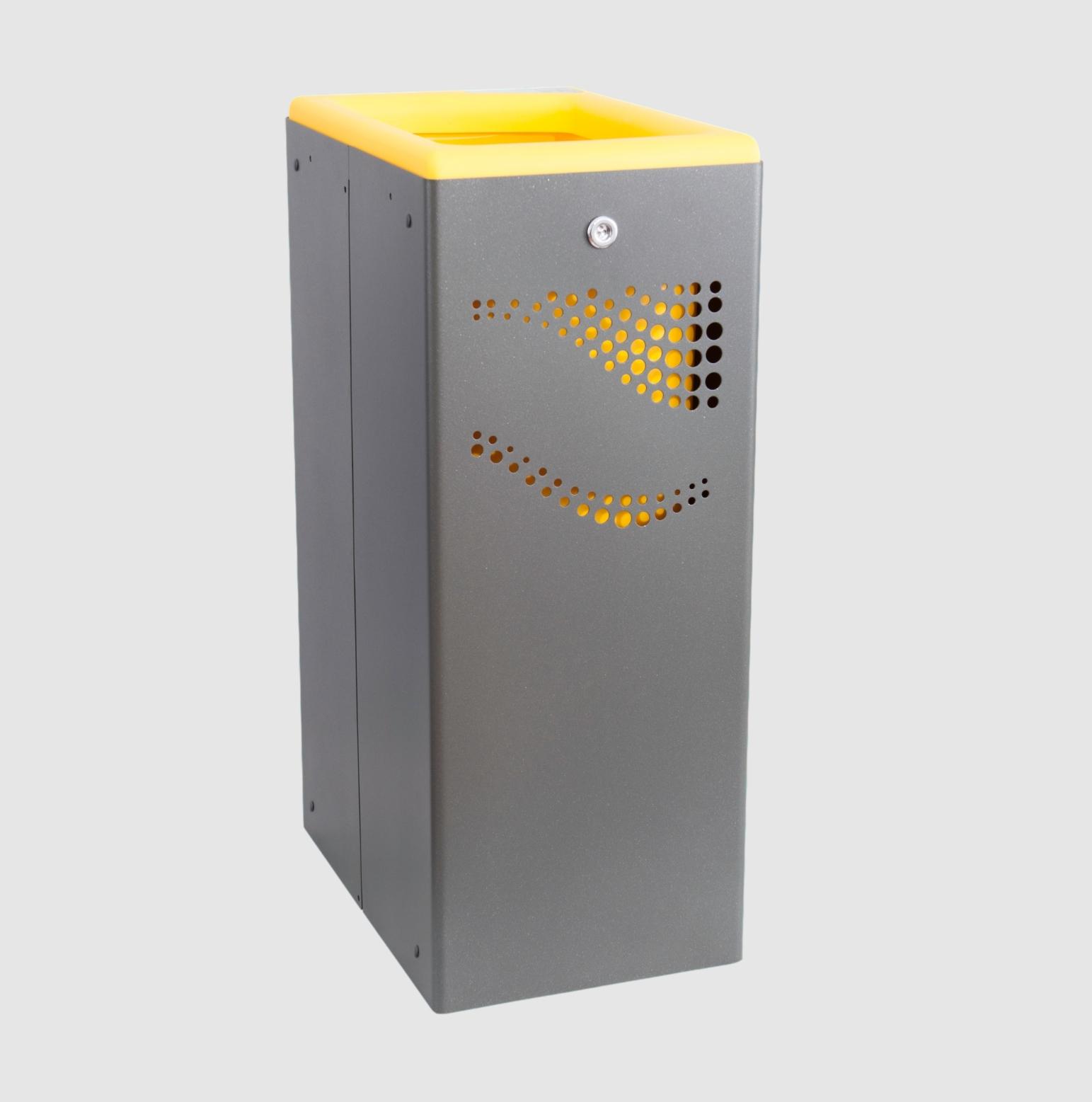 PAPELERA METALICA SELECTIVA (MODULO AMARILLO)