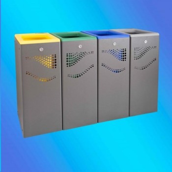 PAPELERA METALICA SELECTIVA (MODULO AMARILLO)