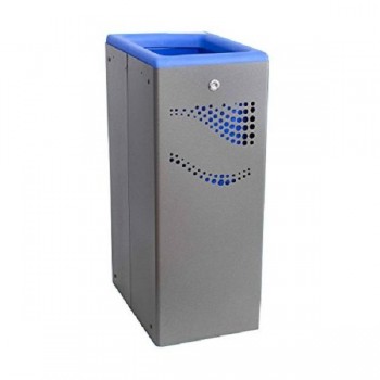 PAPELERA METALICA SELECTIVA (MODULO AZUL)