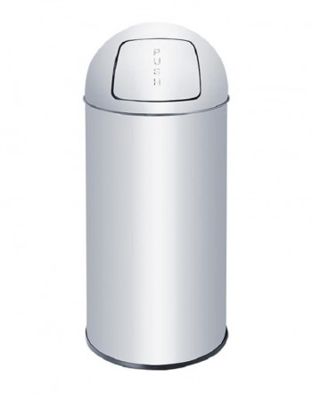 PAPELERA PUSH INOX 35 L.