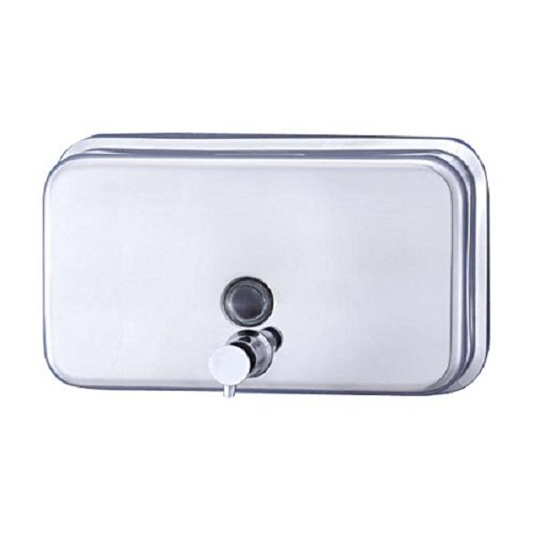 DOSIFICADOR JABON HORIZONTAL ACERO INOX (BRILLO)