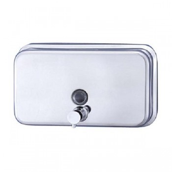 DOSIFICADOR JABON HORIZONTAL ACERO INOX (BRILLO)