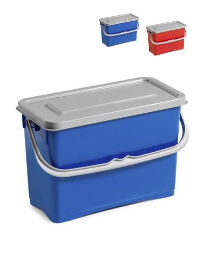 CUBO LCM AZUL CON TAPA HERMETICA 8 LTS.