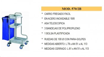 CARRO MOD.570 CON 3 BANDEJAS