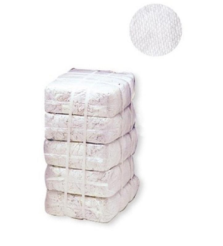 TRAPO RECORTE SABANAS ALGODON BLANCO (SACO 5 KGS.)