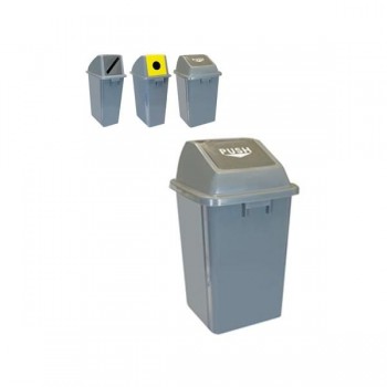 CUBO PAPELERA PUSH (TAPA BASCULANTE) 25, 50 y 60 Litros