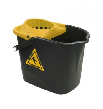 CUBO CAUTION ELEGANCE C/ESCURRIDOR NEGRO/AMARILLO
