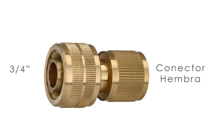 CONECTOR MANGUERA LATON 3/4