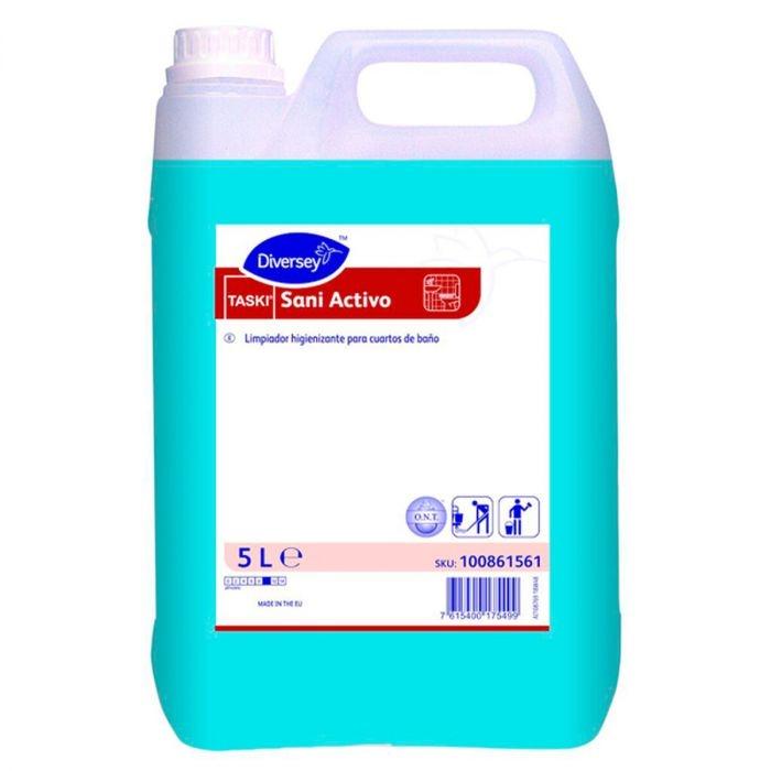 DETERGENTE LIMPIADOR HIGIENIZANTE BAÑOS TASKI SANI ACTIVO 5L.