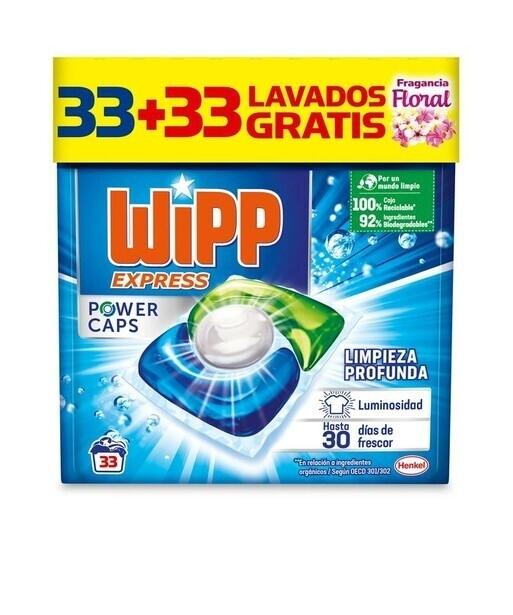 DETERGENTE WIPP CAPS POWER 33+33 UDS (LIMPIEZA PROFUNDA+ F FLORAL)