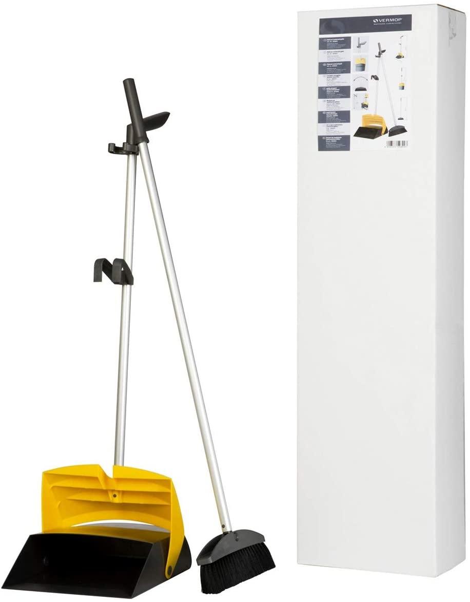 CEPILLO Y RECOGEDOR ANTRACITA / AMARILLO VERMOP
