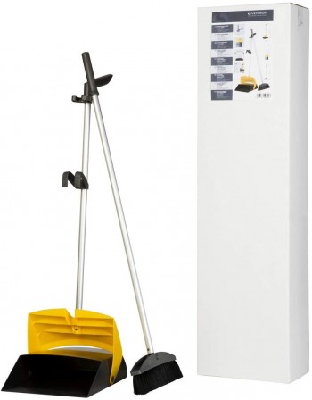 CEPILLO Y RECOGEDOR ANTRACITA / AMARILLO VERMOP