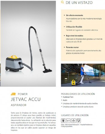 ASPIRADOR BATERIAS JETVAC ACCU VERMOP