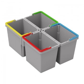 CUBO GRIS 5LTS. (SIN ASA) ECOMATIC