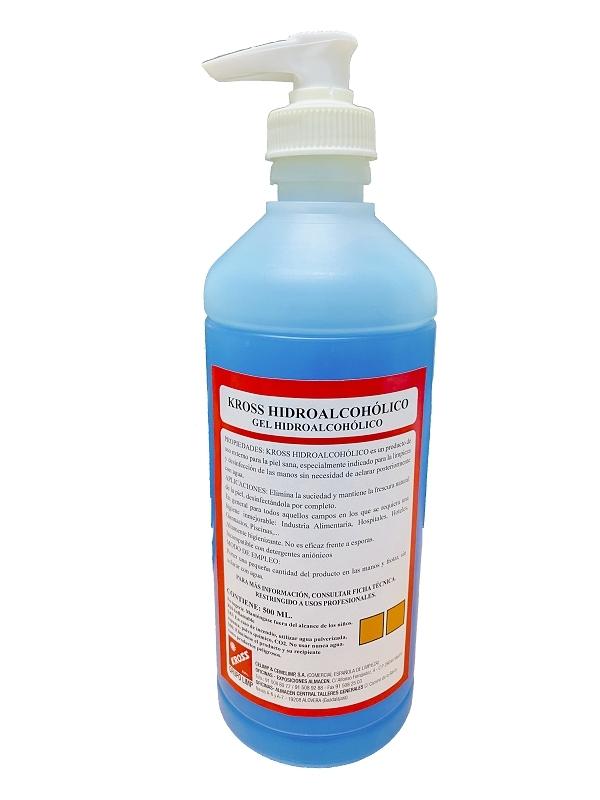 GEL HIDROALCOHOLICO HIGIENIZANTE 500cc. CON DOSIFICADOR