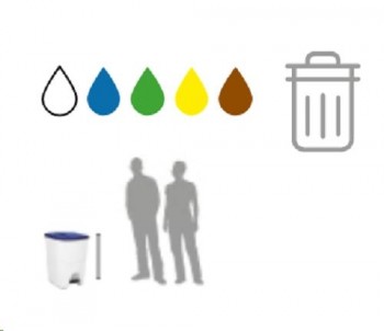 PAPELERA SELECTIVA PEDALBIN 25Lts. (COLORES)