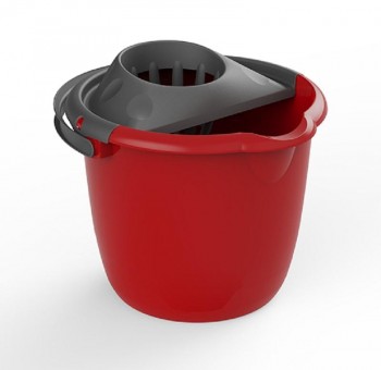 CUBO 14 L. NATURE NEGRO CON ESCURRIDOR ROJO