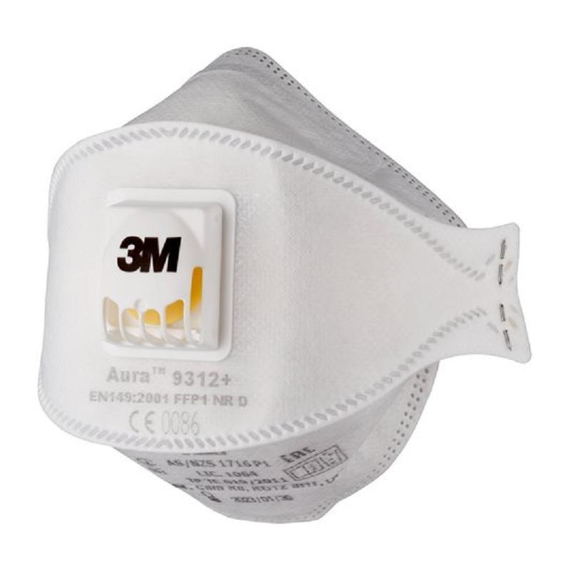 MASCARILLA 3M (FFP1) PLEGADA CON VALVULA AURA 9312