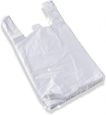 BOLSA CAMISETA BLANCA 42X52 (PAQ. 1 KG)