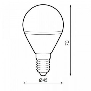 BOMBILLA LED E14 G45 7W
