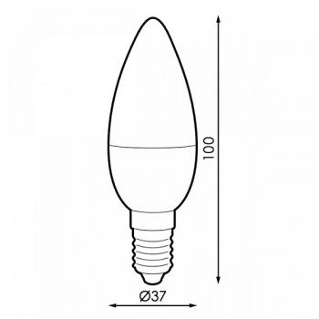 BOMBILLA LED C37 E14 6W