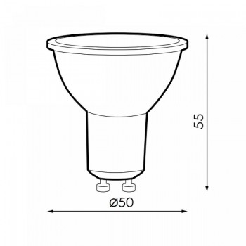 BOMBILLA LED GU10 SMD PLUS 7W 100º