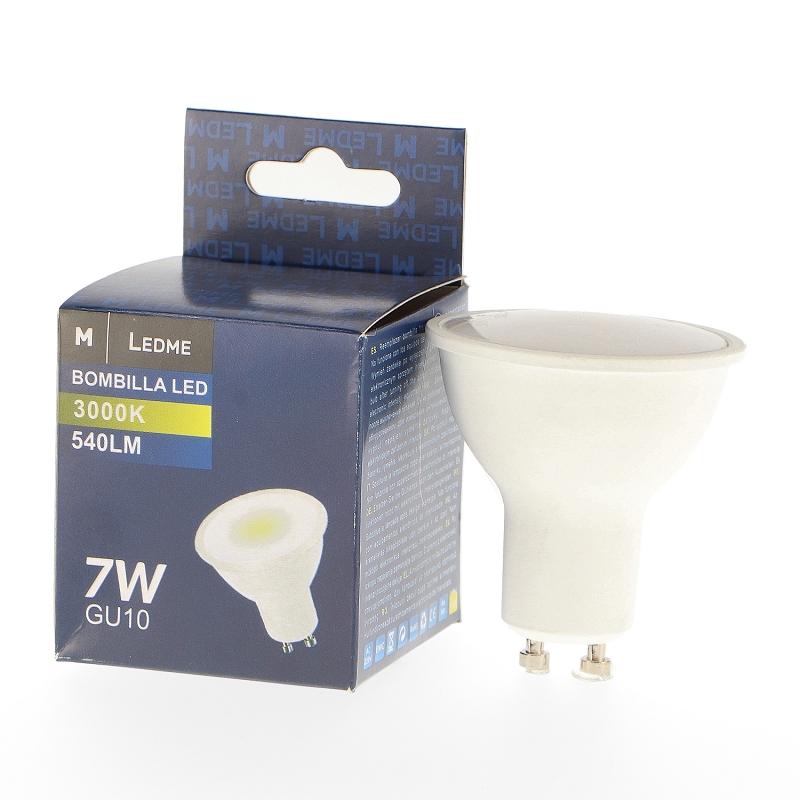 BOMBILLA LED GU10 SMD PLUS 7W REGULABLE 180º