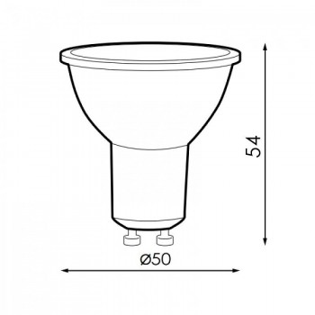 BOMBILLA LED GU10 SMD PLUS 7W REGULABLE 180º