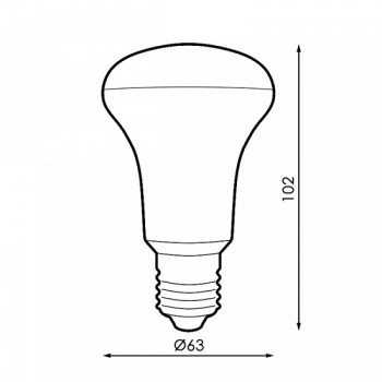 BOMBILLA LED E27 R63 9W