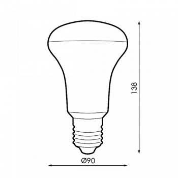 BOMBILLA LED E27 R90 15W