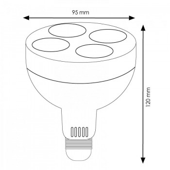 BOMBILLA LED E27 Par30 35W