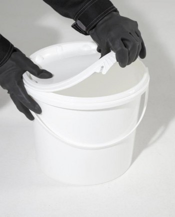 CUBO - BOTE 5Kg. - 5Lt. BLANCO CON TAPA HERMETICA