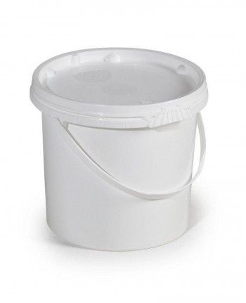 CUBO - BOTE 5Kg. - 5Lt. BLANCO CON TAPA HERMETICA