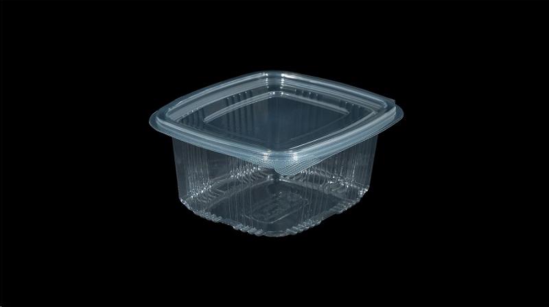 ENVASE TAPA BISAGRA 500cc (100U.) PET