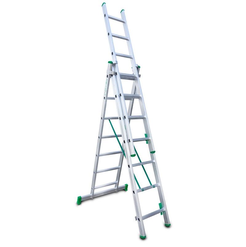 ESCALERA MULTIUSO 7 PELDAÑOS 3 TRAMOS (7+7+7)