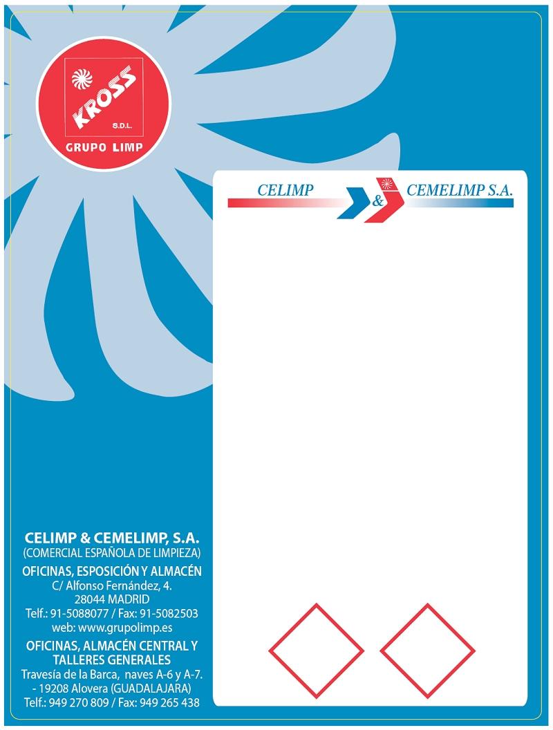 ETIQUETA ADHESIVA 159x120 AZUL
