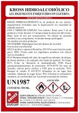 ETIQUETA GEL HIDROALCOHOLICO (bote 500cc)