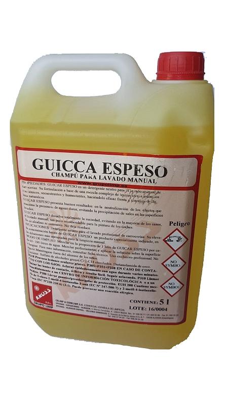 CHAMPU LAVADO MANUAL CARROCERIA KROSS GUICAR ESPESO 5L.