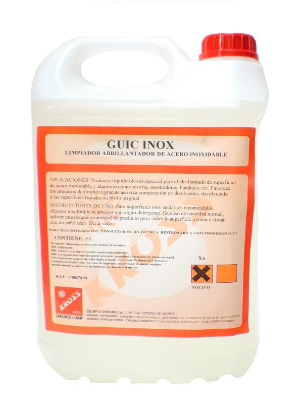 LIMPIADOR GUIC ACERO KROSS INOX. 5L.