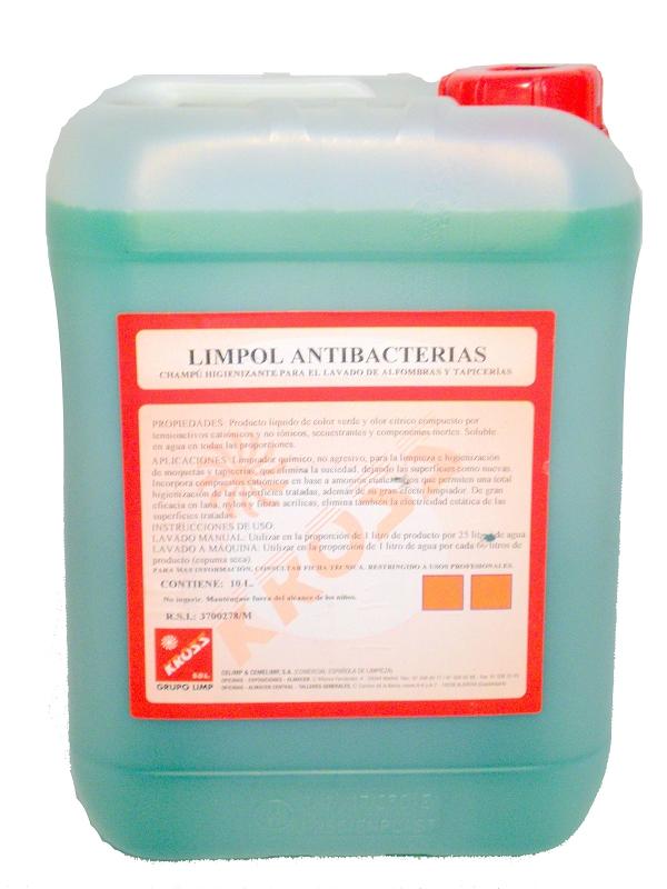 LIMPIADOR MOQUETAS Y TAPICERIAS KROSS LIMPOL BACT. 5L. (INYECCION-EXTRACCION)