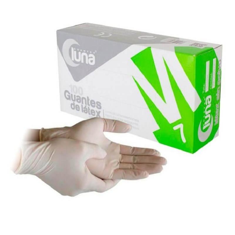 GUANTE LATEX (SIN POLVO)