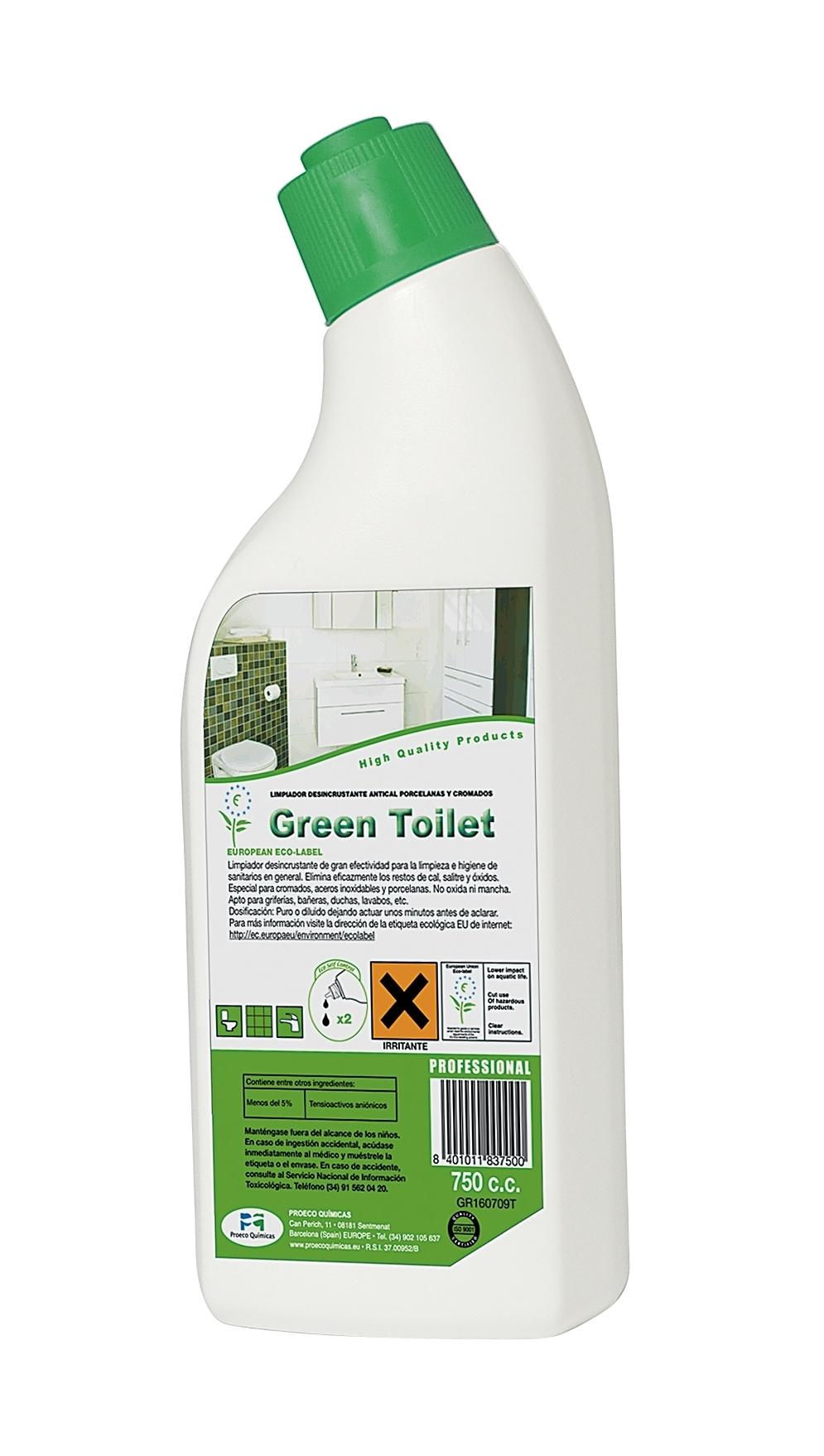 DESINCRUSTANTE ECOLOGICO W.C. GREEN TOILET 750cc.