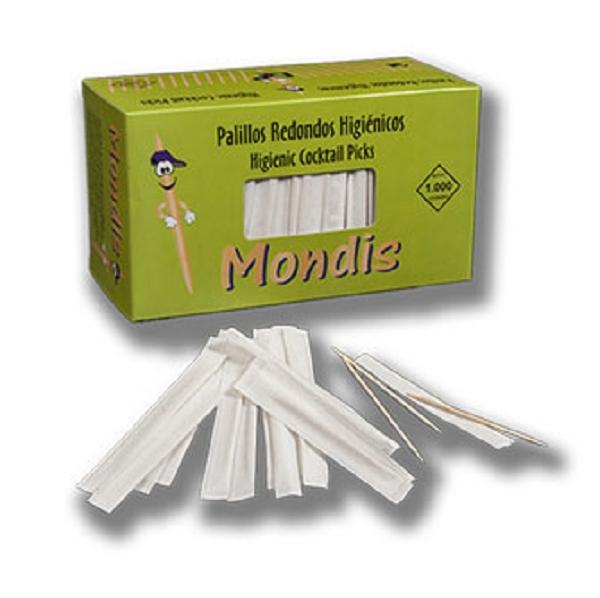 PALILLO REDONDO FUNDA PAPEL 1000u.