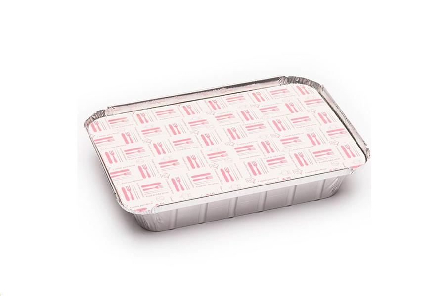 TAPA ENVASE RECTANGULAR GRANDE PARA 890cc. (100 uds)