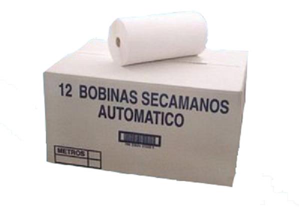 CAJA BOBINA PAPEL AUTOMATICO NIEVE 70Mt (12U)