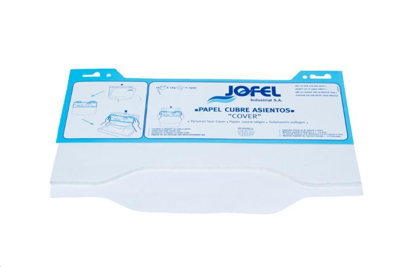 CAJA PAPEL CUBREASIENTOS WC (125 Hojas/u.x12 uds) JOFEL