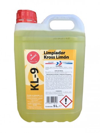 LIMPIADOR KROSS AROMATICO BIO-ALCOHOL LIMON KL-9 (5 L.)