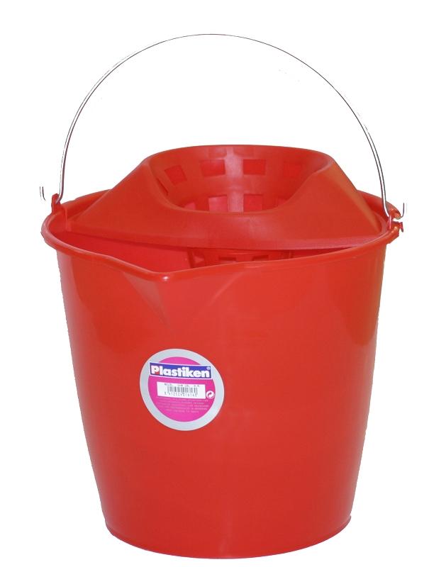 CUBO 13 L. ROJO LISO (SIN ESCURRIDOR)