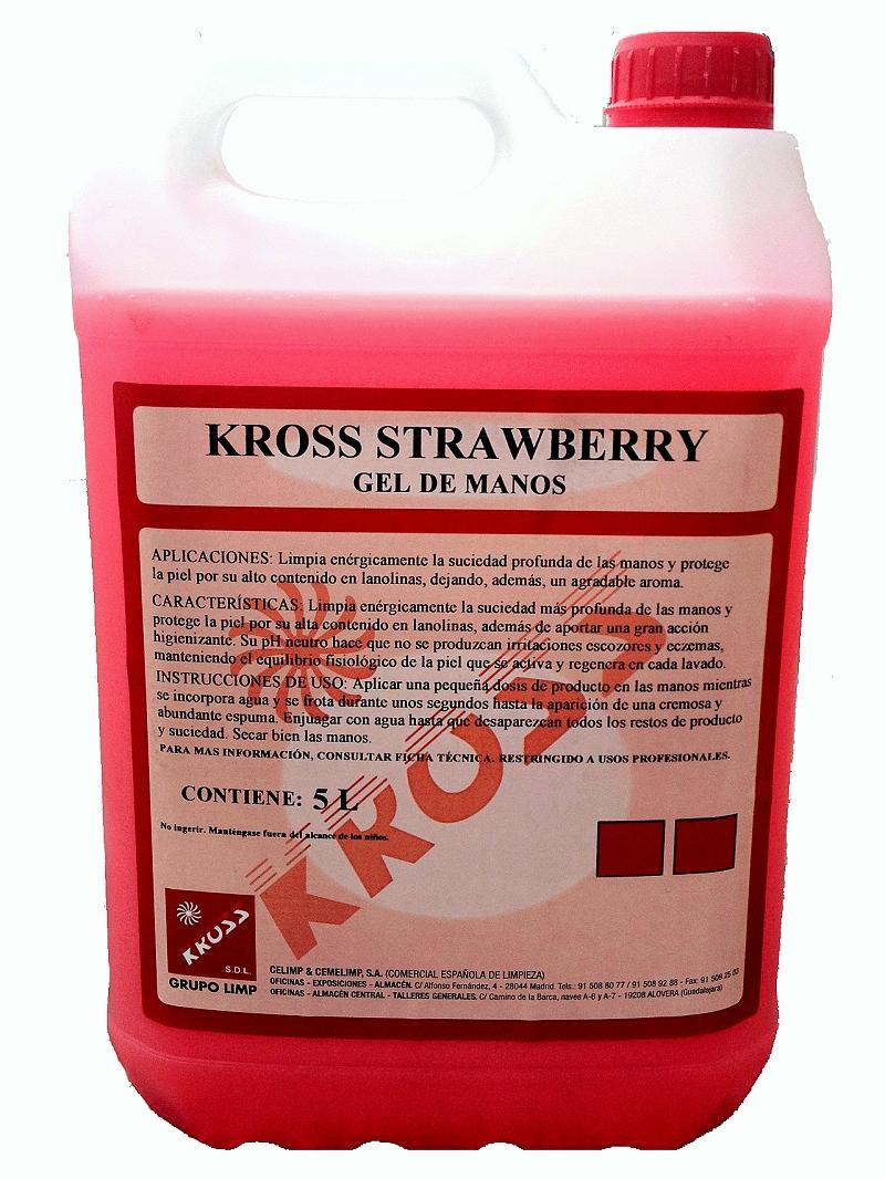 GEL LAVAMANOS KROSS STRAWBERRY (Gel y Espuma)